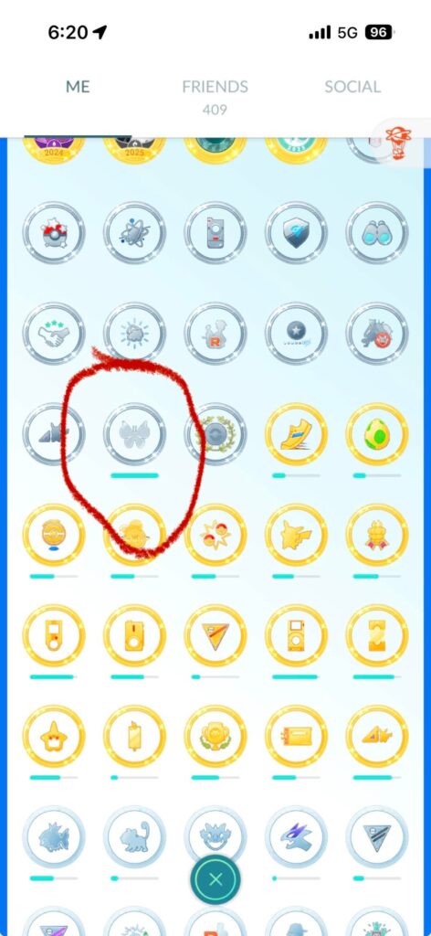 Vivillon platinum medal