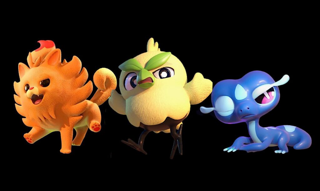 [OC] 3d fanart of starters