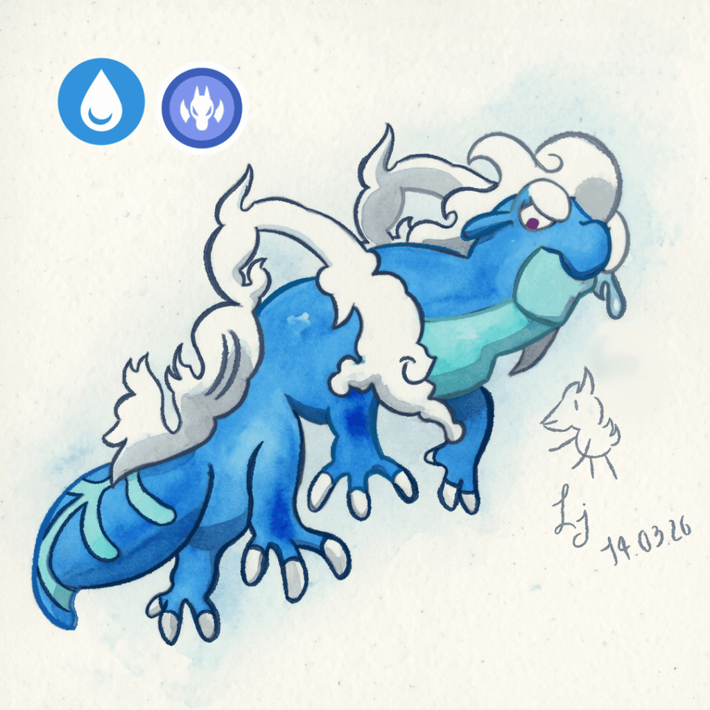 Gcequa final evolution Fanart I made