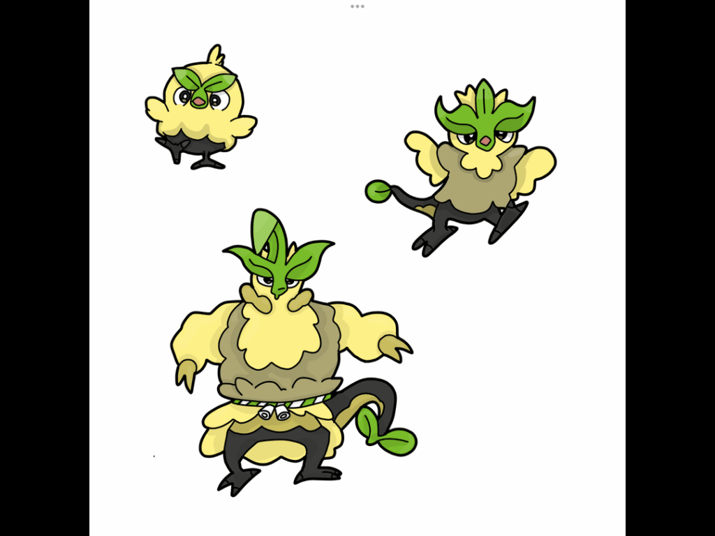 I made an Evo for browl ( and a shiny )