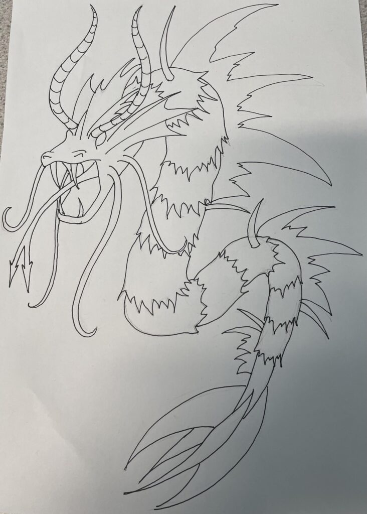 I don't know why, but I made a Gyarados Evolution for my fangame! Meet Decimatum, The Apocalypse Pokémon!