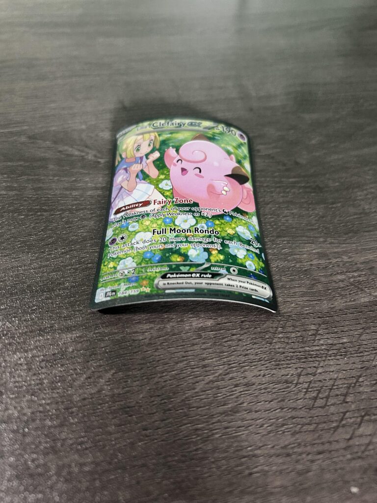 Accidentally put this Lillie’s Clefairy through the washing machine (had it in my pocket for some reason?)