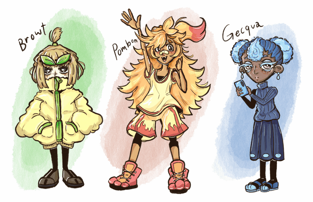 Gen 10 gijinka (by me)