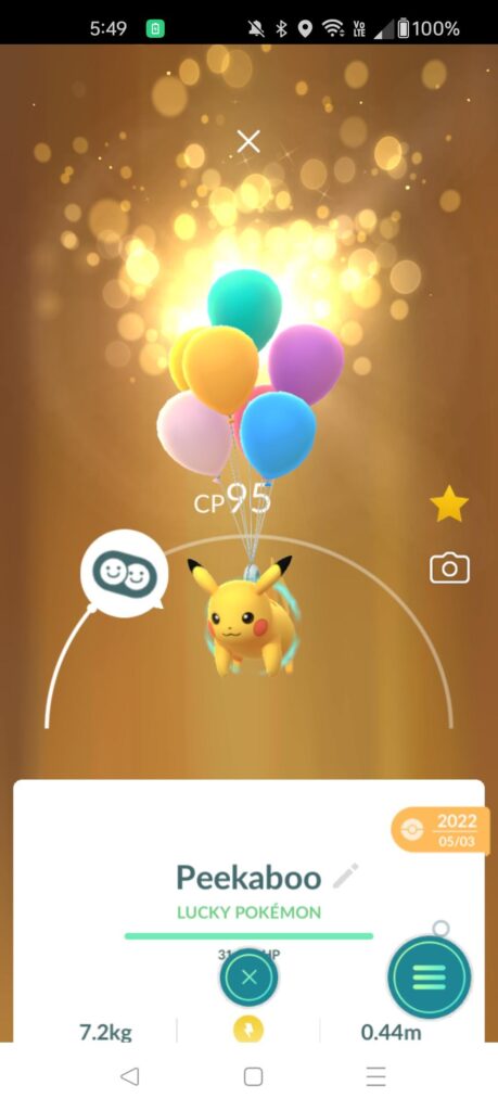 My latest remote trade made me so happy! I've wanted balloon Pikachu for a long time.