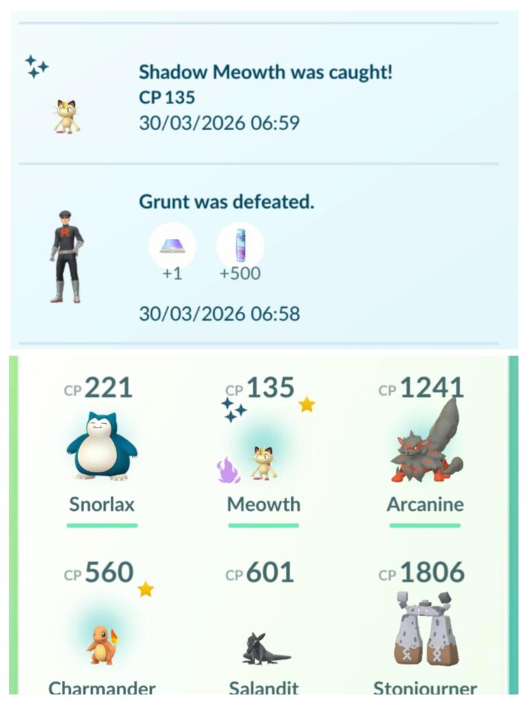 Shiny shadow from normal grunt?