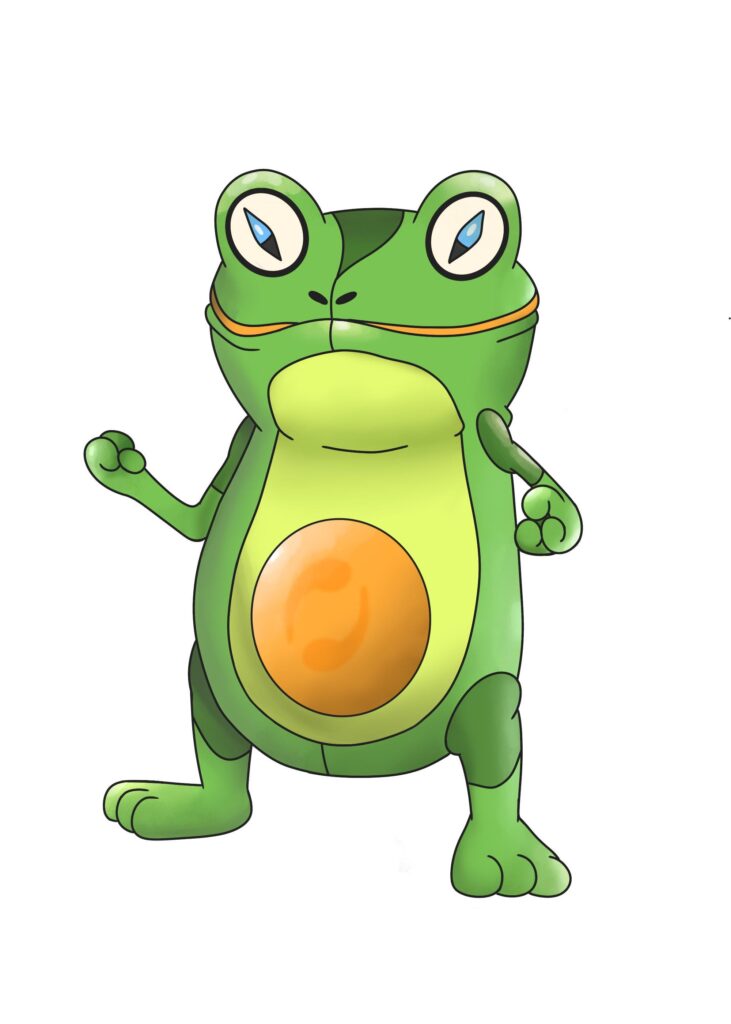 Toadpaz the gem frog Pokémon