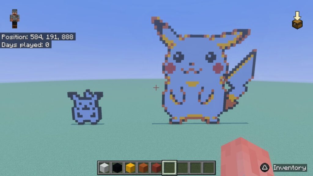 Some pixel art I made on Minecraft.