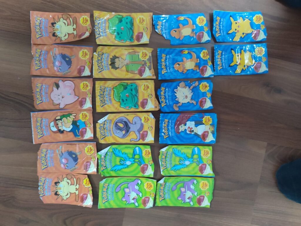 Vintage 2000 Chupa Chups Pokémon Stickers & Original Wrappers – Any collectors here? Need a review/valuation!