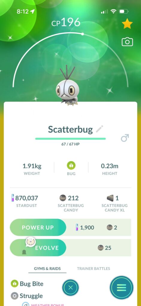 Can someone tell me which region my shiny Scatterbug is from? (not bragging)