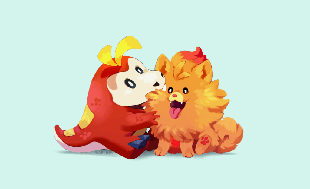 Fuecoco & Pombon [OC]