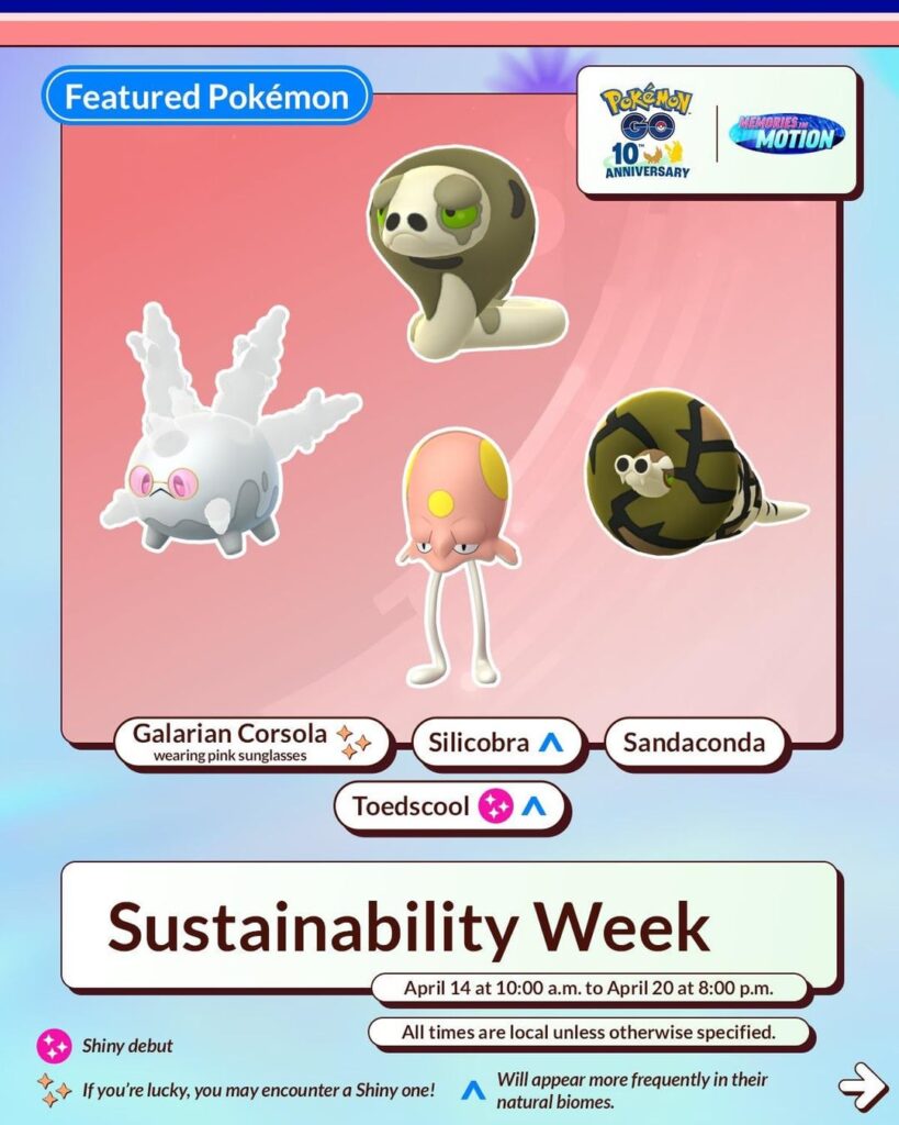 Sustainability Week Niantic Infographic