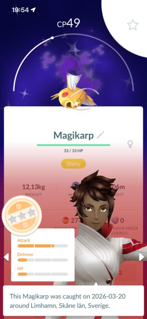 Got lucky along the grind for the Mew quest