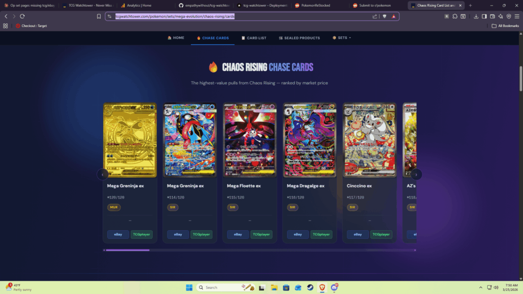 Pokémon TCG Chaos Rising Card List – All Revealed Cards (Mega Evolution Set)