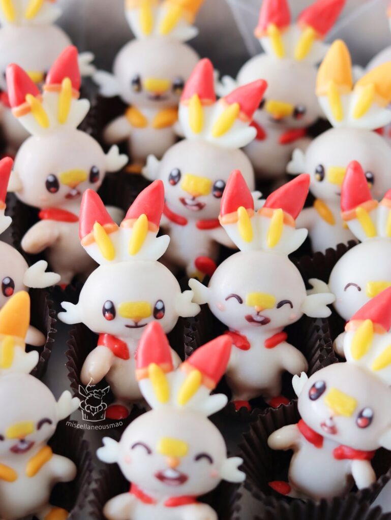I made Scorbunny chocolates for Community Day