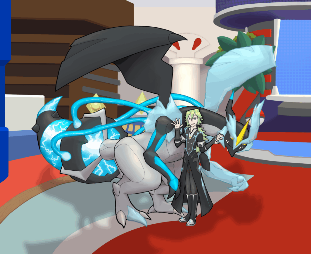 [OC] Spent a little too long on a drawing of Kyurem and N lol