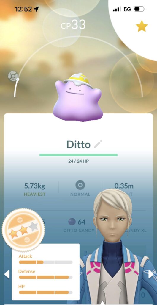 First ditto with a hat lol