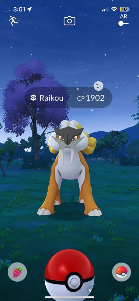 Shiny raikou from research o: