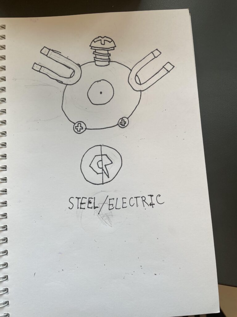 Day 6 of drawing Pokemon: magnemite