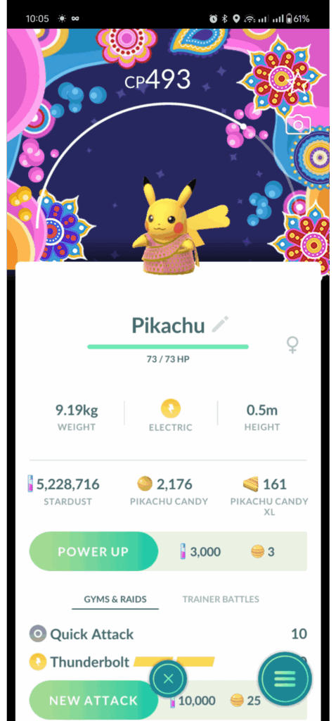 Saree costume Pikachu with Background is live in India