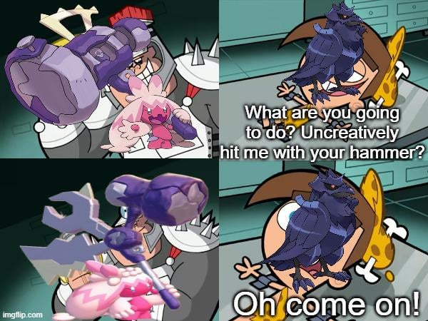 If Corviknight met Supervisor Tinkaton (OC)