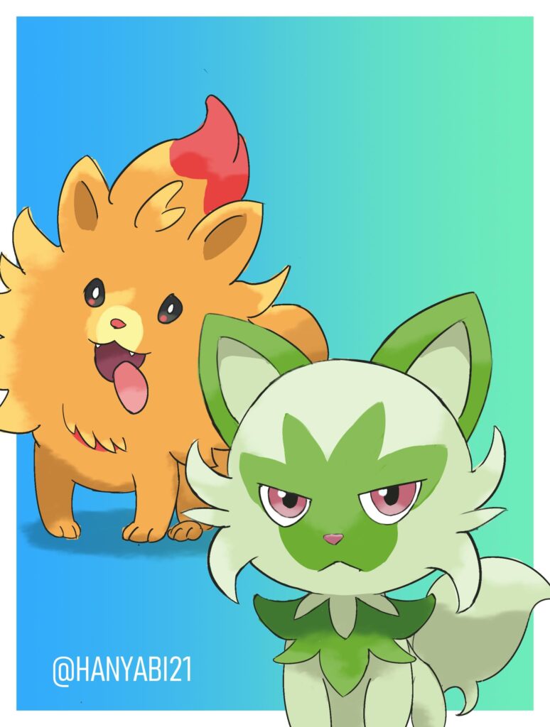 Sprigatito's reaction to Pombon [OC]