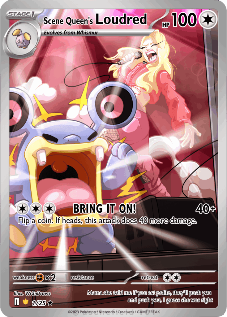 Custom Pokemon cards I've been designing based on singers! [OC]