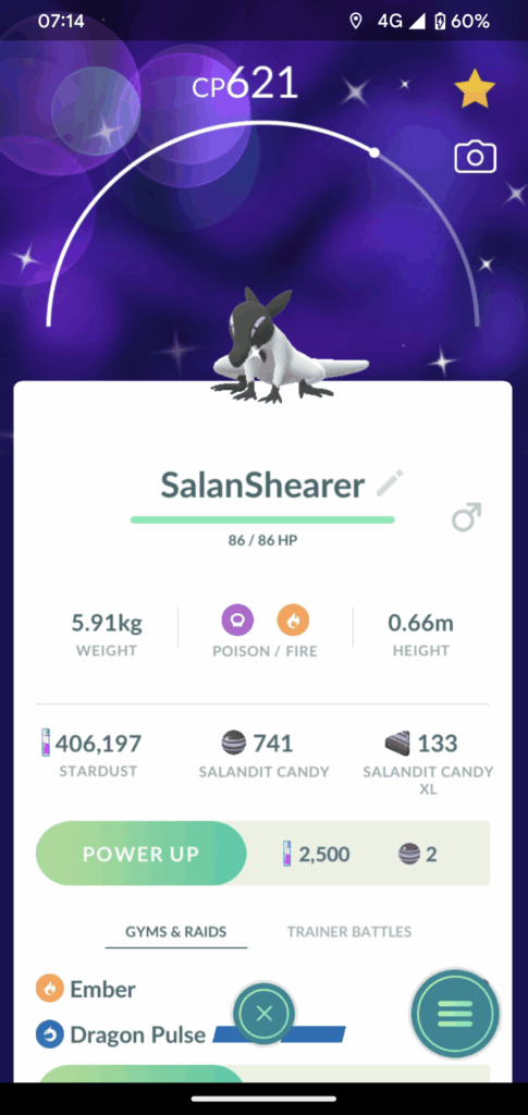 I got a shiny before a female. 26-0