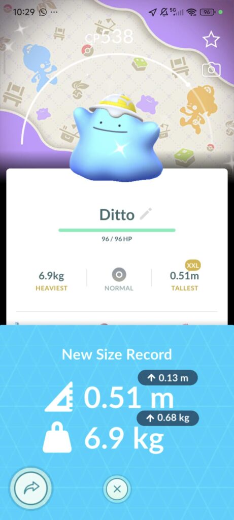 Squirtle was a shiny Ditto 💀