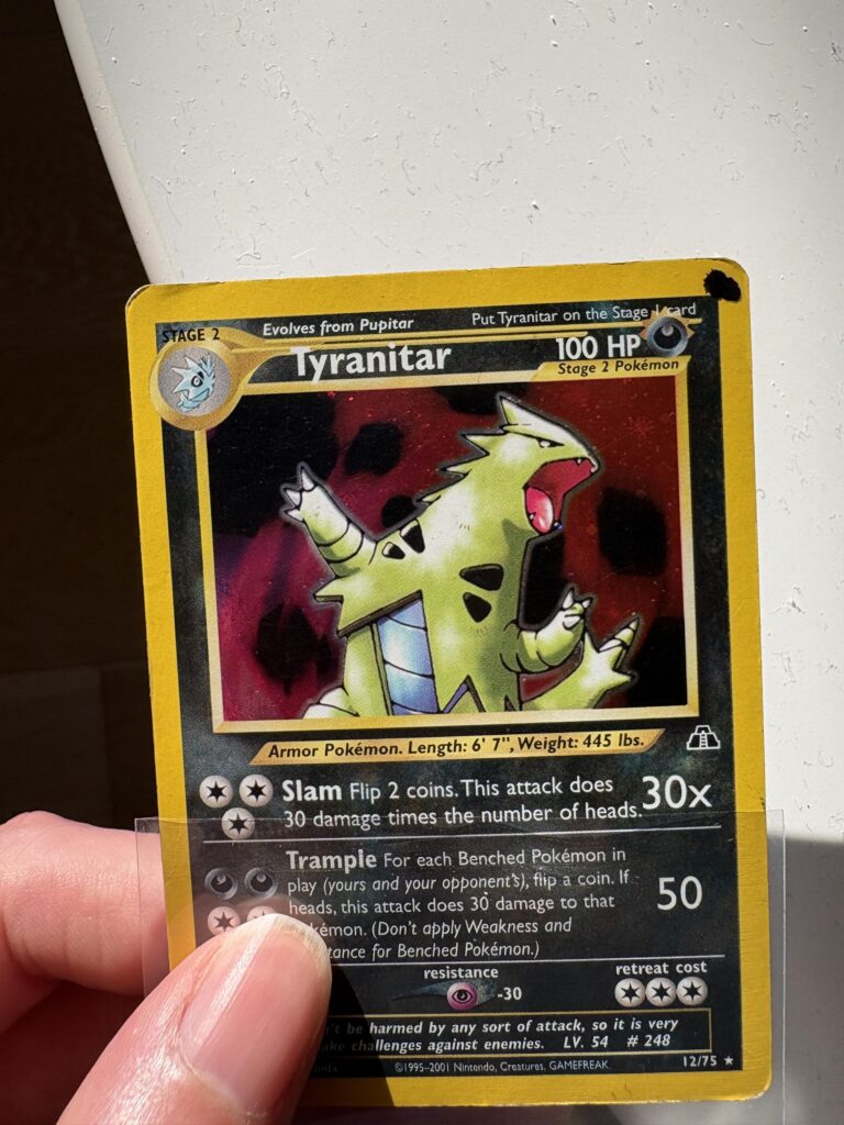 Is this an Ink Hickey? I bought this Tyranitar on Ebay cheap with the seller listing this as damage.