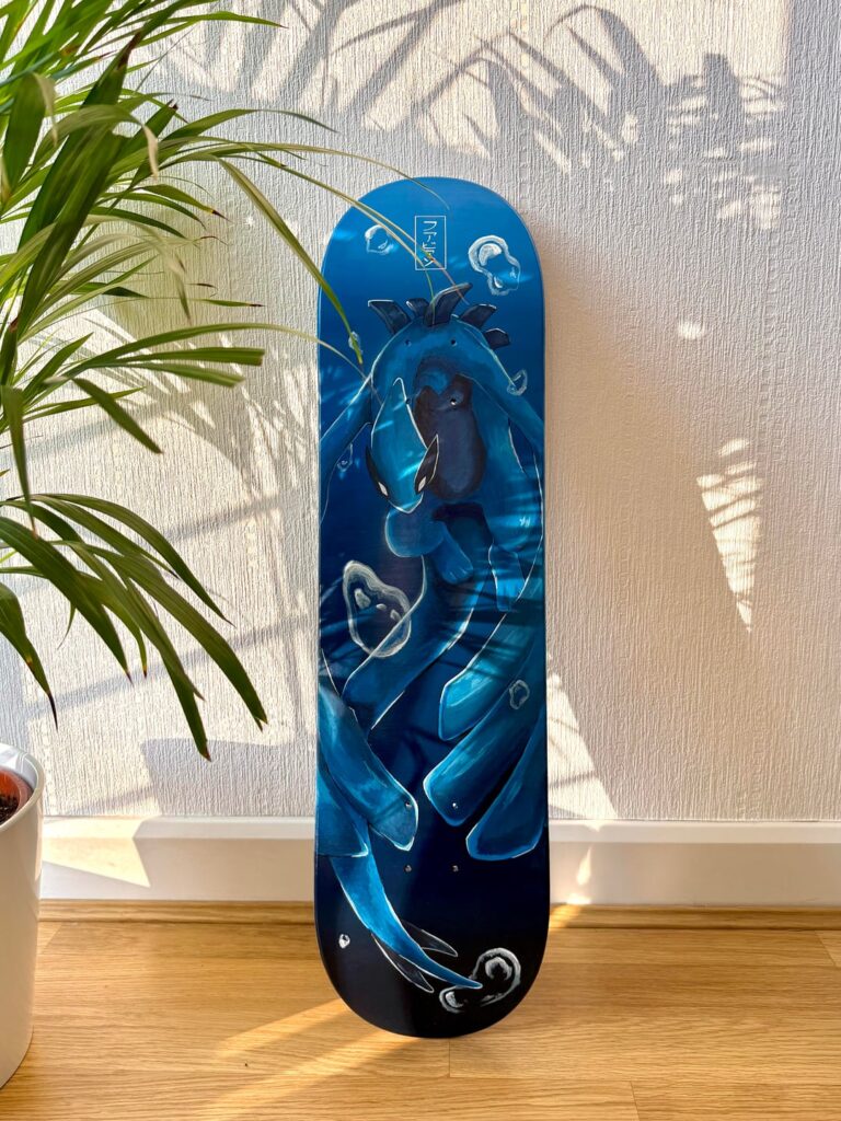 Custom Lugia Skateboard Design 🎨🛹