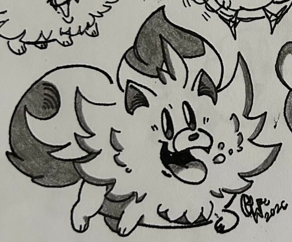 Pombon and Geckua!(my art)