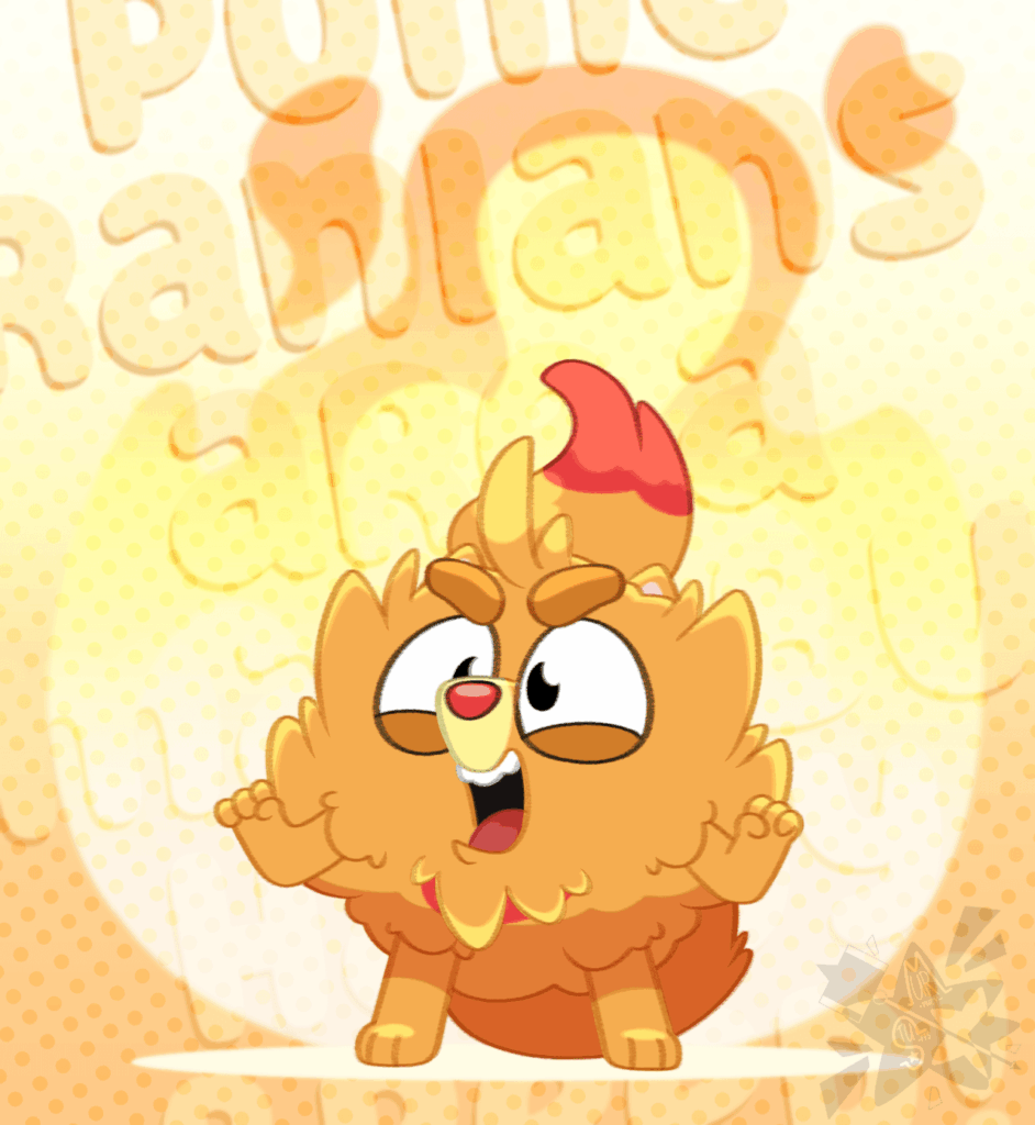 Pombon, a small, but hardy Pokemon! (Art by MurpheyStuffs)