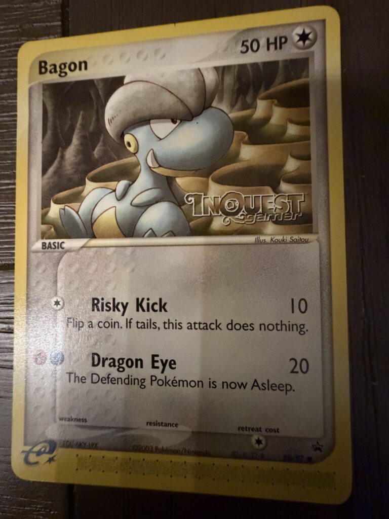 “We have W-stamped Dark Charmeleon at home…”