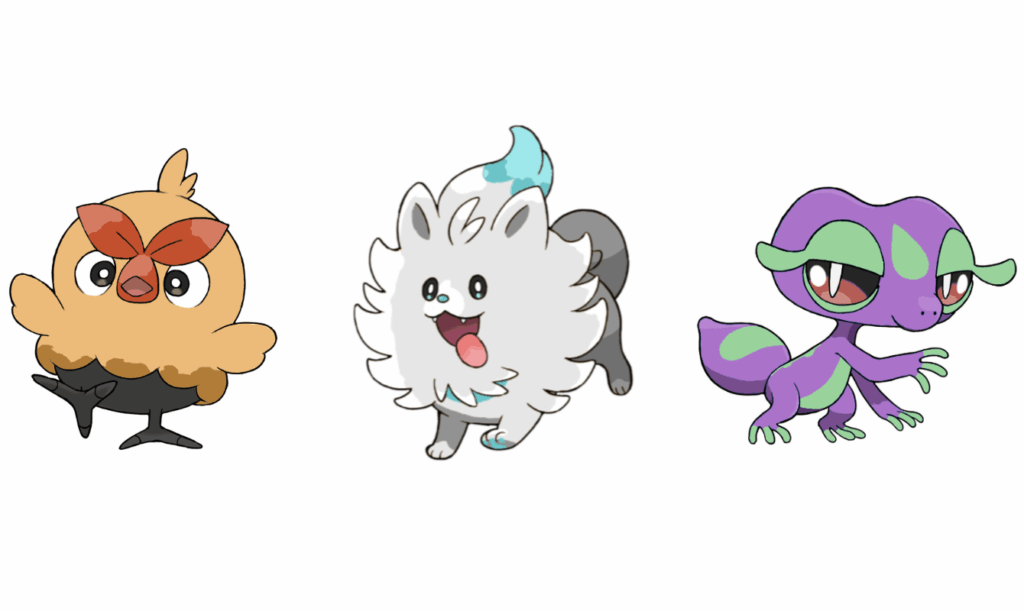 Just made custom shinies for the Winds and Waves starters!