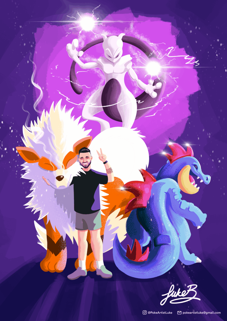 just started pokemon team drawing for friends