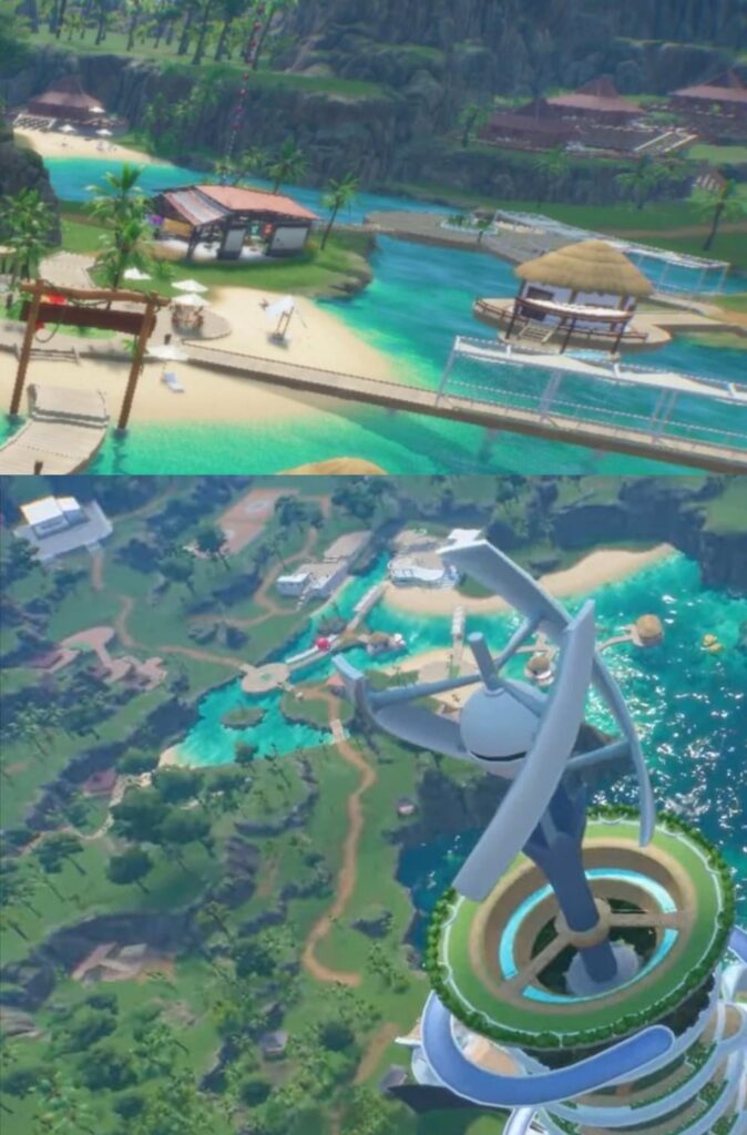 Pokemon Winds and Waves Town design