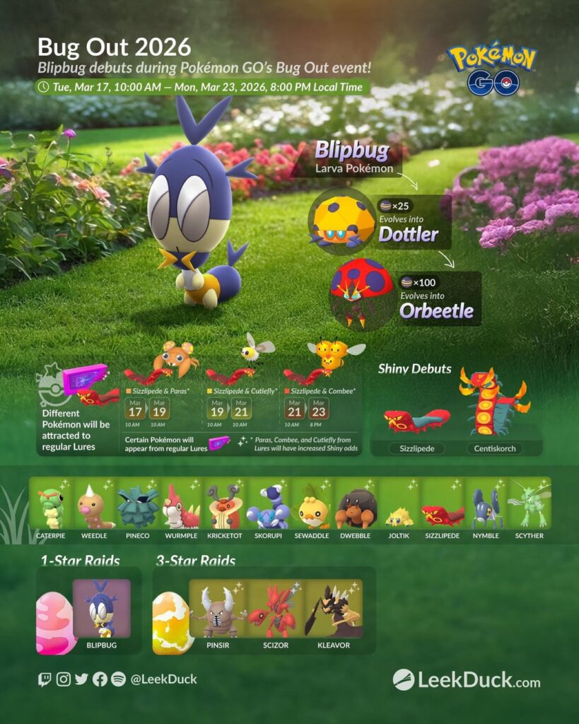 Bug Out 2026 - Event Overview (LeekDuck)