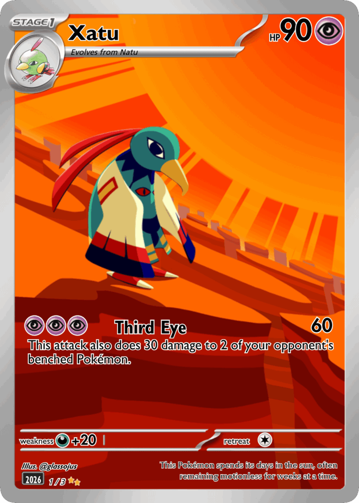 No Pokémon Illustration Contest this year…so I made 3 full-art cards anyway! Which one is your favourite?