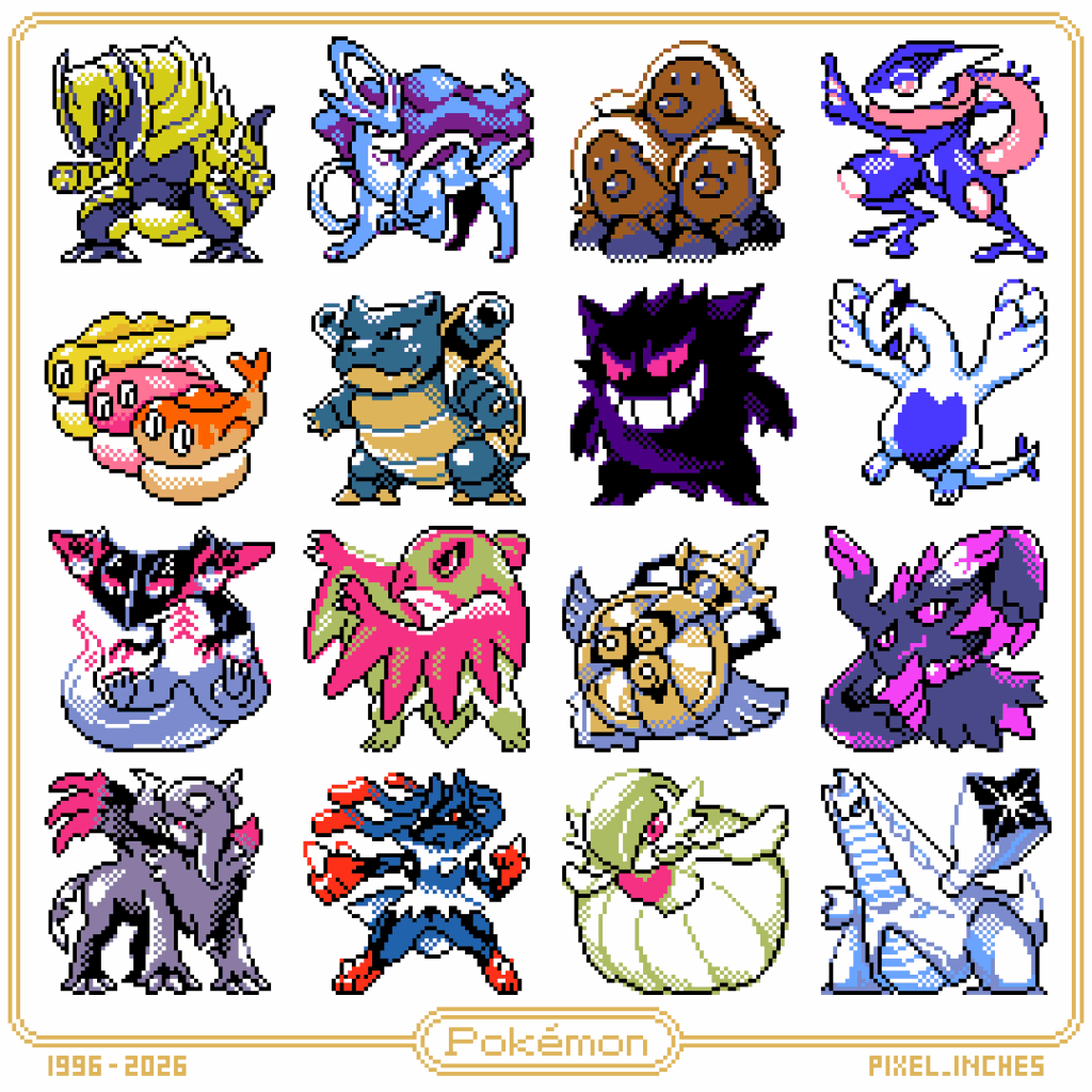 [OC] More pokemon in Gen2 Style!