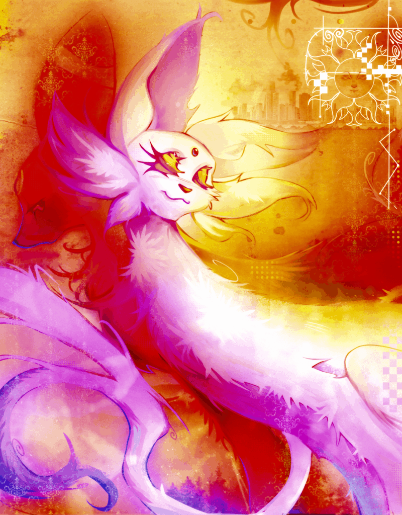 The sun and the moon by me :3