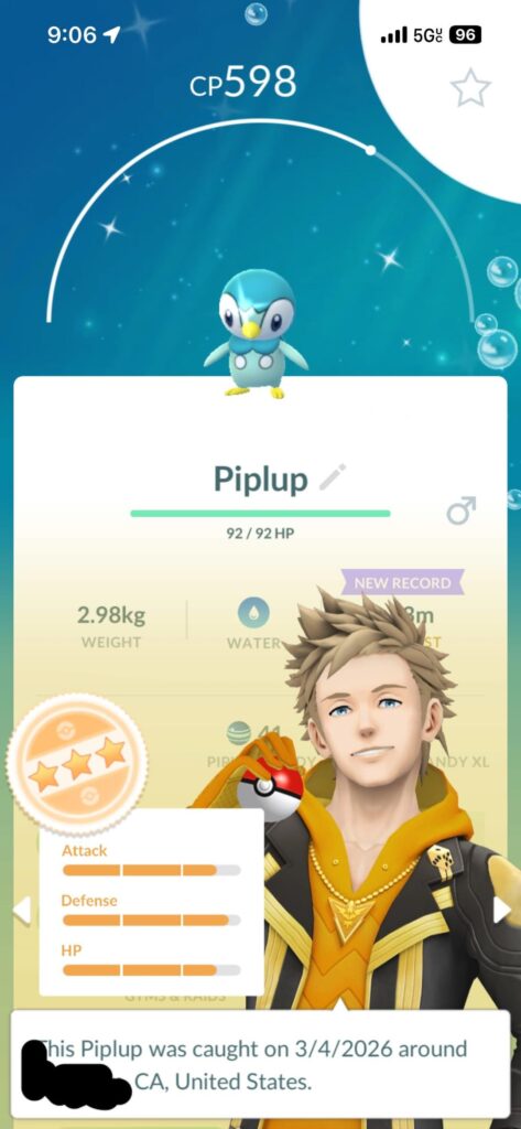 First Shiny Hatched Pokemon!