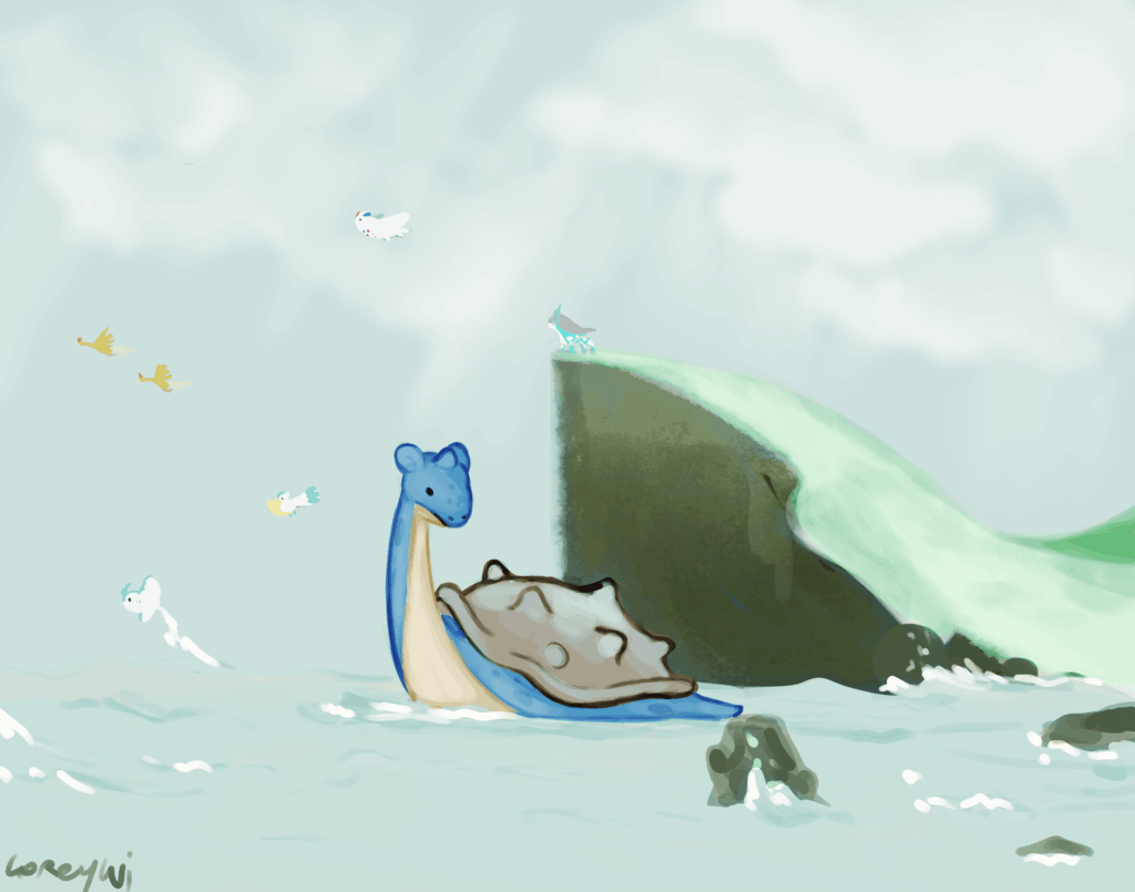 What I love about Lapras is how calm it always looks