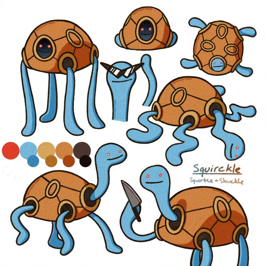 Squirckle, the false turtle pokemon