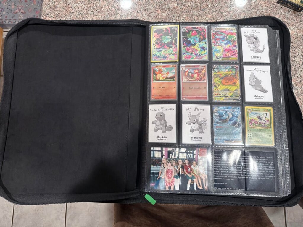 Started a National Dex binder. Dedicated to younger me.