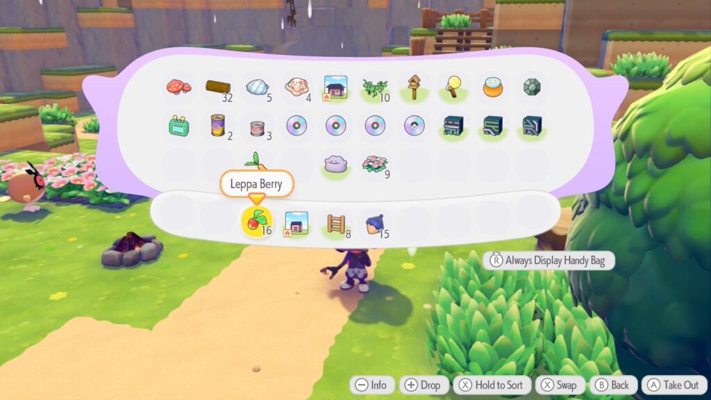 Are the colors in the CDs in Pokopia a reference to what game the song is from?