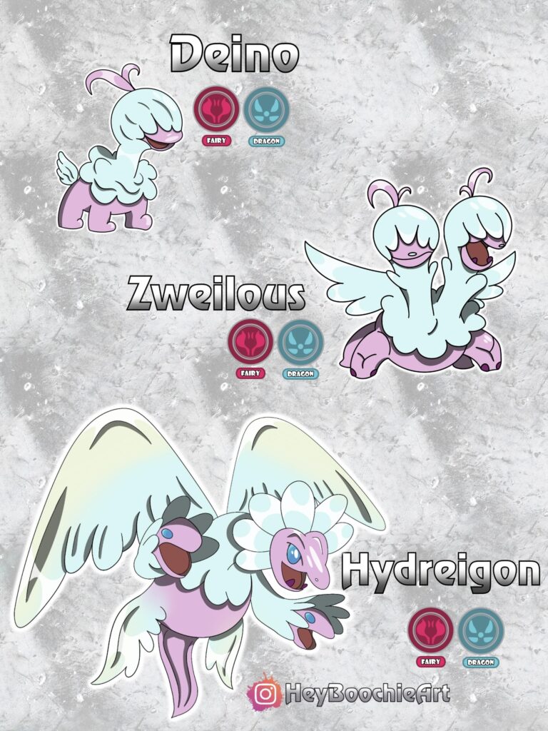 Deino/Zweilous/Hydreigon regional variants