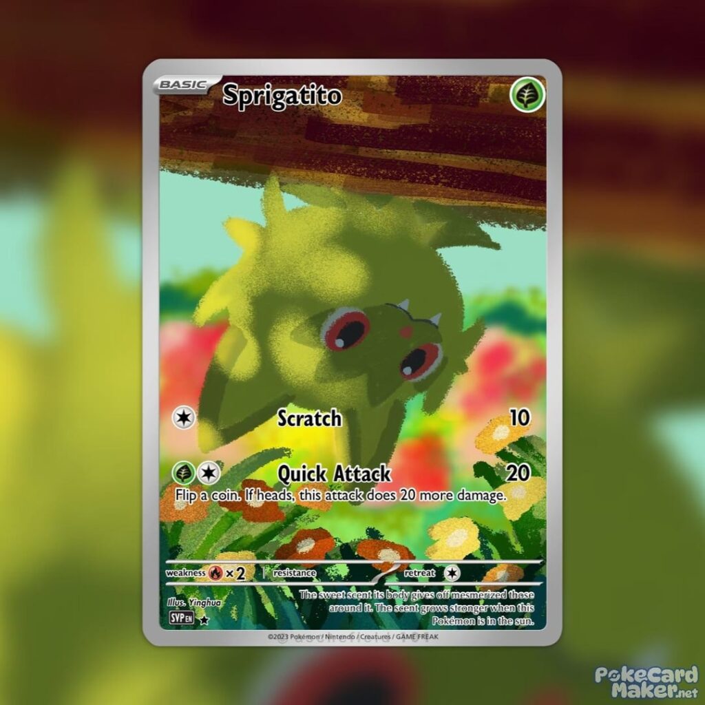 Sprigatito AR Illustration