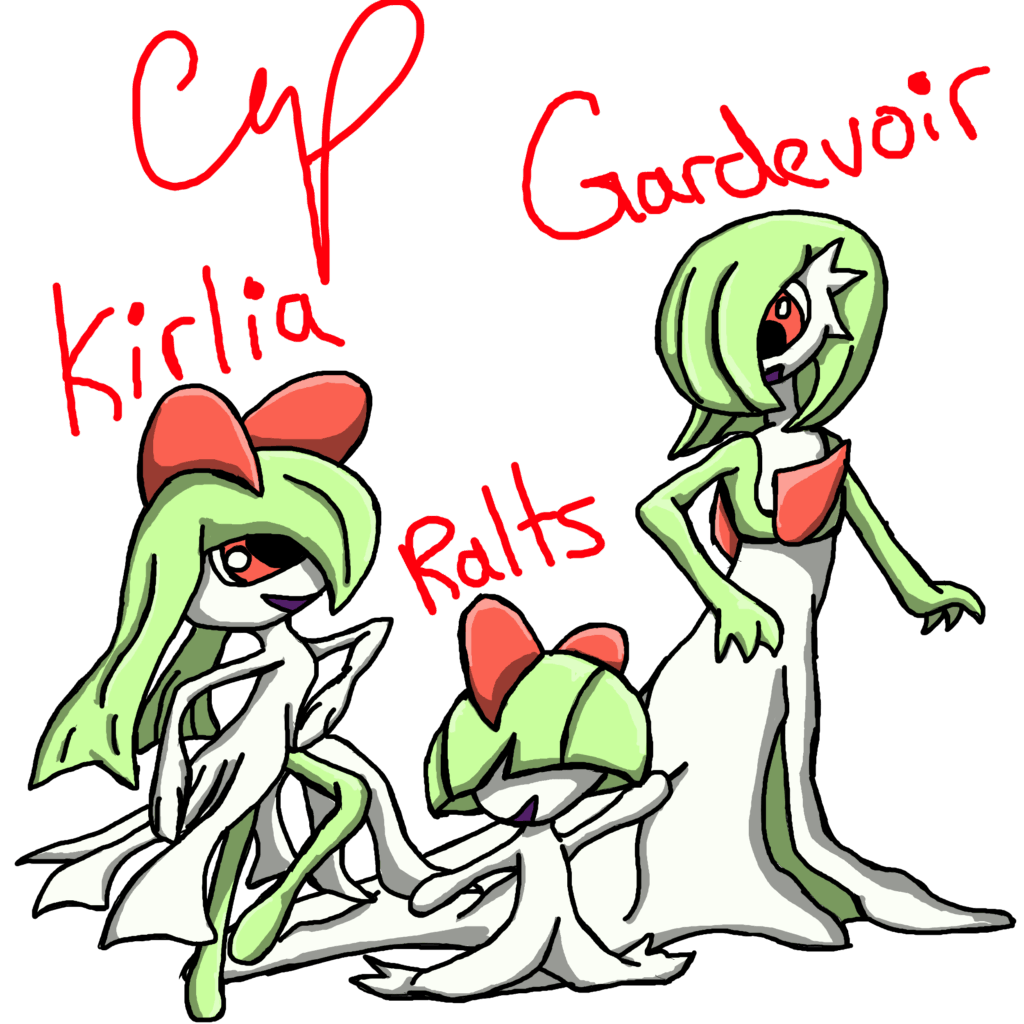Ralts, Kirlia, and Gardevior