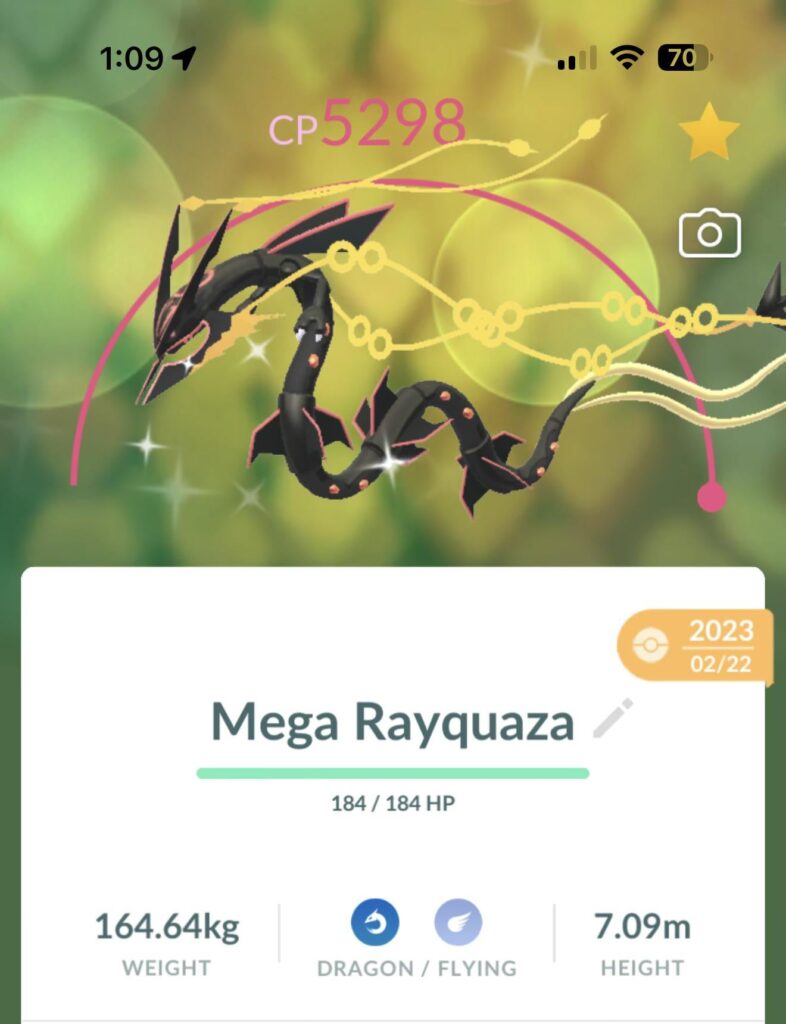 Finally!! Shiny mega ray ray :)