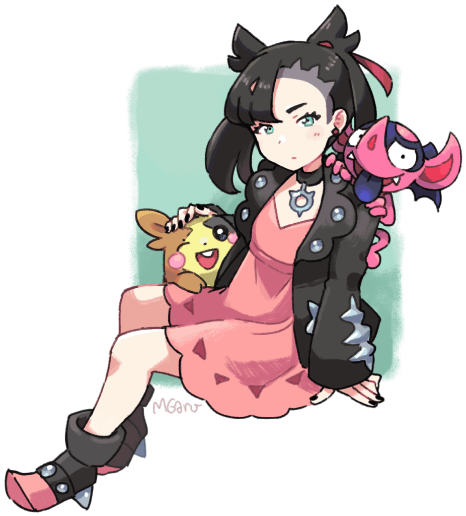 [OC] Marnie with Impidimp & Morpeko